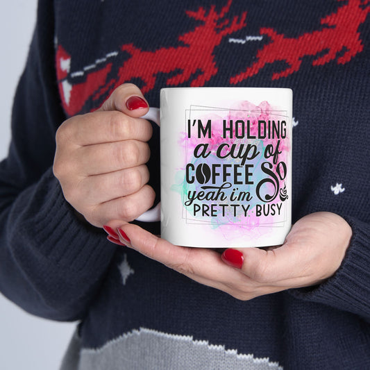 Coffee Lover's Ceramic Mug | Fun Gift for Coffee Addicts | Cute Kitchen Accessory | Great for Birthdays, Holidays, or Self-Care