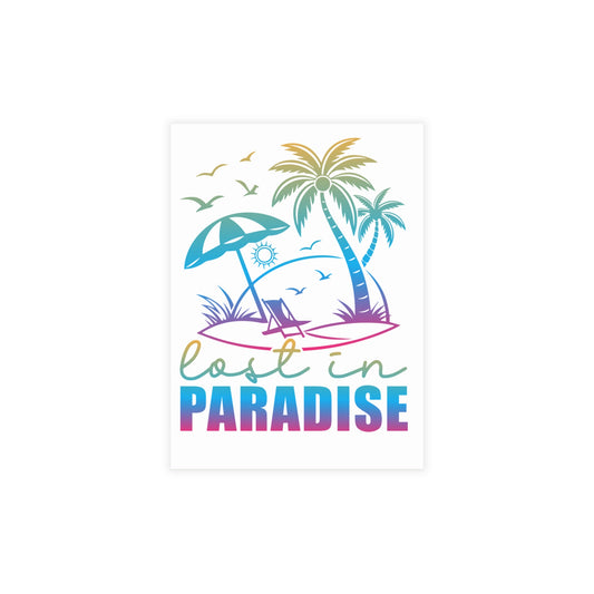 Tropical Postcard Bundle - 'Lost in Paradise', Vacation Greetings, Summer Cards, Travel Souvenirs, Beach Decor