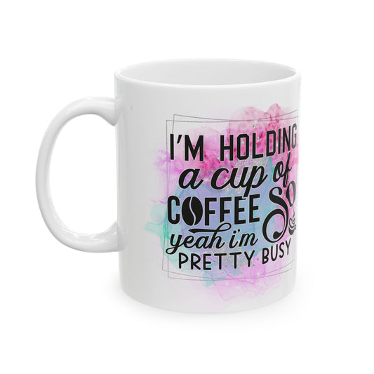 Coffee Lover's Ceramic Mug | Fun Gift for Coffee Addicts | Cute Kitchen Accessory | Great for Birthdays, Holidays, or Self-Care